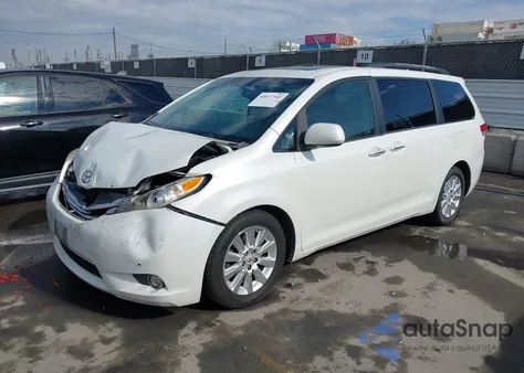 2011 Toyota Sienna Limited V6 из США, поврежденный, VIN 5TDYK3DCXBS106443